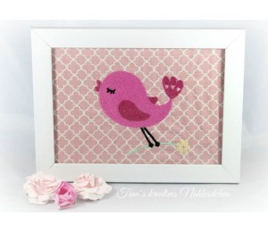 Stickdatei - Sending Love Zwitschervogel